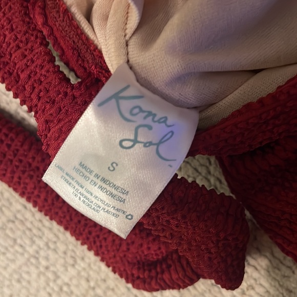 SWIMSUIT KONA SOL RIBBED ONE PIECE SIZE SMALL - Picture 6 of 7